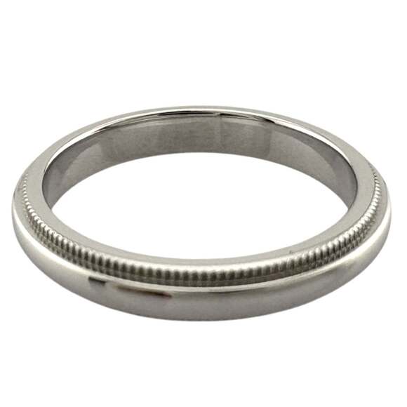 Pre-owned Tiffany & Co. Milgrain Ring, Pt950 Platinum, Women's, TIFFANY